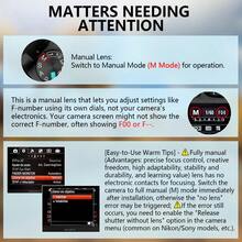 420-800mm F/8.3 Super Telephoto Lens, Manual Focus, With T-Mount, For Canon EF Nikon F-Mount Cameras