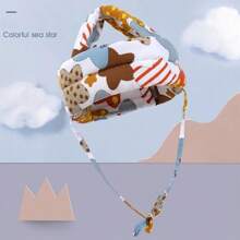 防撞头学步婴儿学步帽新款宝宝头枕防摔器头部透气保护垫婴儿头枕防摔器头部保护垫夏季防撞头学步宝宝四季幼儿帽 - 彩色 - 查看 17