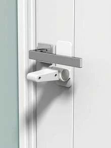 3M 2/4个装白色儿童门把手锁，ABS材质，无需工具即可轻松安装，多档可调，适用于大多数门把手，防止儿童和宠物打开门。