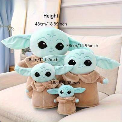 StarWars 1pc Small Interactive Game Figurine Dolls, Plush Doll, Polyester Stuffed Cartoon Toy, Collectible Figurine, Ideal For Halloween & Birthday Gift