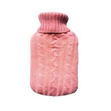 2L Knitted Hot Water Bottle Bag Warm Knitted Cover - Multicolor - View 15