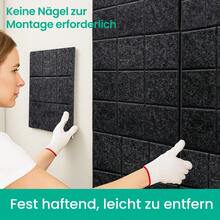 6 Stück Filz Pinnwand mit 30 Pinnnadeln Selbstklebende Filzboard 30x30cm Wandtafel Bulletin Board Wanddekoration für Büro, Zuhause, Schule, Flur, Küchenwand