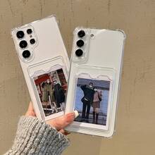 Transparent Card Holder Phone Case Compatible With S25 Ultra, S22+, S24 Ultra, S25, S24 Ultra, S23 Ultra, S23, 16 Pro Max, 15 Pro Max, 14, 13, 12, 11, 12, S24, S22U/A36/A56/M33. Reinforced Corners, Anti-Drop. Waterproof, Shock-Proof, Drop-Proof, Scratch-Resistant. - Clear - View 7