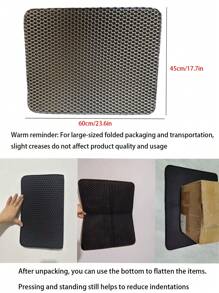 Large Double-Layer EVA Material Cat Litter Mat, Anti-Splash & Leak, Washable Litter Trapping Mat, Convenient Cleaning, Multiple Sizes Available, Pet Cat Litter Box Mat