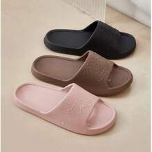 Zapatillas de Verano Ligeras de EVA para Mujeres, Sandalias de Interior, Zapatos Cómodos para Baño y Ducha para el Hogar y Parejas, Ropa Casual - Marrón - Ver 6