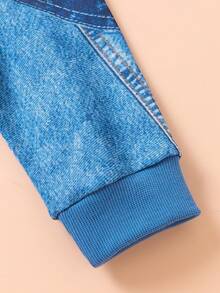 Toddler Boys' Casual Digital Positioning Print Cool Bear Pattern Thermal Lined Hoodie Sweatshirt And Allover Print Pants Set, Autumn/Winter