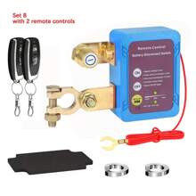 12V 电池主断路开关，带遥控器的电池主开关，重型汽车电池断路开关，240A 433MHz 防盗，适用于汽车、房车、船、卡车 - 彩色 - 查看 15