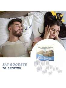 8Pcs Anti-Snoring Nose Clips/4pcs/Set Anti-Snoring Set, Improves Breathing, Sleep Apnea Aid, Quiet Sleep Aid, Sleep Equipment, Anti-Snoring, Nighttime Snoring Relief Tool, Breathing Relief, Anti-Snoring Nose Clip, Breathing Relief Nasal Dilator