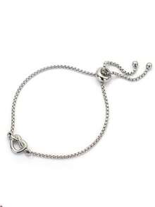 diffone Minimalist Cute Heart Chain Bracelet Stainless Steel Adjustable Bracelet For Men Adjustable Jewelry - Love Bracelet - View 10