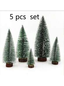 1pc/2pcs/4pcs/5pcs Christmas Tree Decoration Desktop Ornaments Simulation Mini Christmas Tree Perfect Combination Of Nature And Festive Atmosphere Suitable For Christmas Holiday Party Decoration Living Room Decoration Table Decoration Home Decoration Add Warmth And Joy To Your Home Christmas Mini Pine Tree Christmas Decorations Winter Christmas Decorations Home Christmas Gifts Christmas Decor - Multicolor - View 8