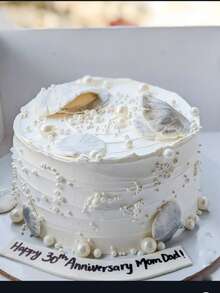 130克/4.59盎司混合装珍珠糖粒，适用于蛋糕装饰，糖果珍珠，适合婚礼派对装饰，圆形白色、亮金色、银色珍珠糖粒，可用于冰淇淋、纸杯蛋糕、烘焙、奶油、生日派对等。 - 彩色 - 查看 6