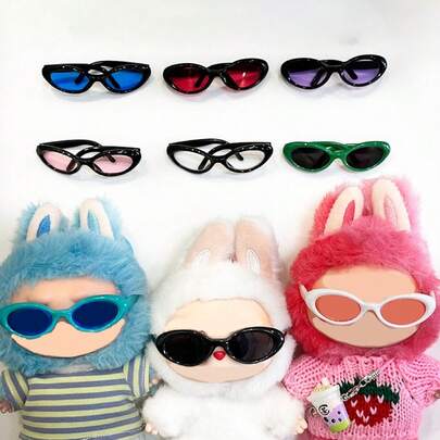 17cm, 6.5cm Wide Glasses, Labobo Sunglasses, Decorations Figurine Accessories, Doll Accessories, Sunglasses, Cool Sunglasses For Labubu