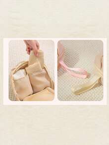 1pc Round Underwear Storage Bag, Lightweight And Easy To Carry, Ideal For Organising Bras And Underwear When Travelling. Convenient For Sorting And Storing, Can Be Carried By Hand Or Hung Up, One For Each Family Member, A Must-Have For Home And Travel. - Multicolor - View 7