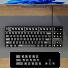 Acer Teclado gamer OKW216 para escritório, 87 teclas, tamanho compacto, eixo mecânico, feedback tátil, teclas ergonômicas escalonadas, opção econômica para cibercafés/uso doméstico - Preto - Ver 5
