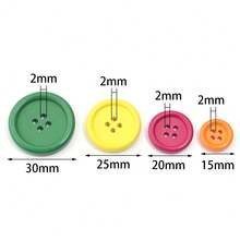 50g/Pack Assorted Colorful Resin Buttons, Suitable For DIY Handmade Button Art, Sewing Crafts, Clothing, Shoes, Hats, Decorations, Sewing & Knitting Supplies - Multicolor - View 8