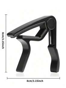Guitar Capo For Acoustic & Electric Guitars - Professional Adjustable Spring-Loaded Clamp For Guitarists & Musicians - Perfect For Live Performances, Studio Recording & Practice - Includes Bonus 5-Piece Guitar Picks Plectrums Set - Black - View 10
