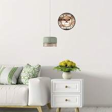 Vintage Wooden Wall Clock - 1 Large 10-Inch Wall Clock - Silent Japanese Quartz Movement - MDF Material, Battery Powered (AA Batteries Not Included), Reloj De Pared, Clock, Alarm Clock, Arbol De Navida, Art, Christmas Decrotions, Wall Deocr - 12英吋 - 查看 8