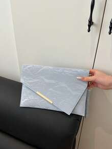 2025新款简约韩版女士信封长款手拿包，休闲流沙纹理 - 彩色 - 查看 13