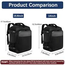 EZUOLA Schwarz & Braun Reise-Rucksack mit Griff und Reißverschlussschluss, multifunktional, mit mehreren Fächern, großer Kapazität & stilvollem Design, mit USB-Anschluss, Sommer-College-Tasche, Buch-Rucksack für Väter, Weihnachtsgeschenk-Paket-Rucksack, Reise-Must-haves, große Tasche für den Frühling, Laptop-Rucksack, zugelassen für Fluglinien, Herren-Essentials, Abschluss-Rucksack für Reisen - Schwarz - Übersicht 2