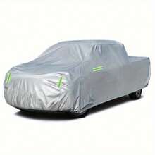 Heavy-Duty Waterproof Truck Car Cover With UV Sun Protection - All-Weather Heavy-Duty Truck Cover With Driver Door Zipper, Fit For Pickup Trucks, SUVs,  - Indoor/Outdoor Use, Adjustable Straps & Secure Fastening - Fits 209-232" Length Trucks (Full Coverage), Outdoor Vehicle Protection, Sleek Vehicle Cover, Durable Vehicle Cover, Reinforced Stitching, Suv Drivers - Silver-590*200*195 - View 8