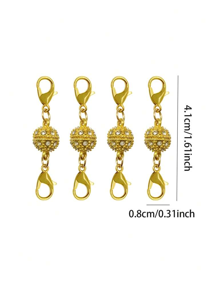 5 Cierres Magnéticos De Joyería De Moda, Cierres De Cierre De Collar Con Imán Fuerte, Cierres De Langosta, Convertidor De Pulsera, Extensor De Cadena Para Fabricación De Joyas - Multicolor - Añade 13