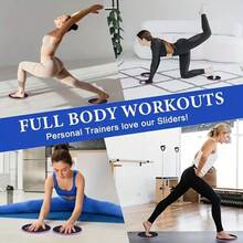 1 par de discos deslizantes para gimnasio en casa, silenciosos para yoga y entrenamiento de pilates de núcleo, entrenamiento de músculos abdominales, almohadilla de equilibrio