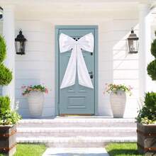 1 Stück große rote Schleife Dekoration, riesige Schleifen-Schleife für Raum Wanddekoration Geburtstag Hochzeit Baby-Shower, Weihnachtsparty, Weihnachtsbaum Dekorationen Heim Dekor Weihnachtsdekorationen Raumdekoration Winter