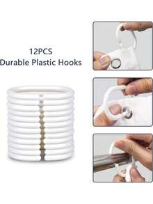 Abstract Shower Curtain With Hooks, 66x72 Inch, Waterproof Modern Minimalist Line Art Ladies Aesthetic Creative Bath Curtain