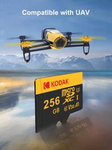 Kodak Micro SD Card U3 V30 Class10 32GB/64GB/128GB/256GB/512GB High-speed Memory Card with Card Adapter for Camera DSLR Surveillance Car Smartphone