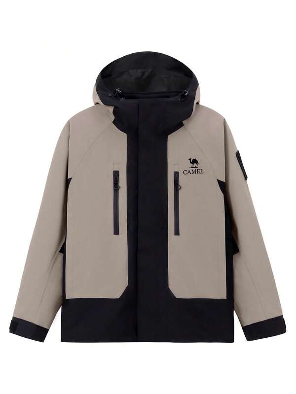 CAMEL CROWN Cold-Resistant Outdoor Three-In-One Jacket For Women Couple Purple Jacket Windproof And Waterproof Mountaineering Clothing