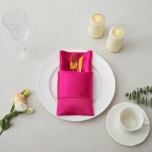 20 pezzi Tovaglioli di raso arancioni 43cm x 43cm quadrati, morbidi e lisci, per matrimoni, feste, celebrazioni, ristoranti, Ringraziamento, Natale, Ognissanti, decorazioni per eventi