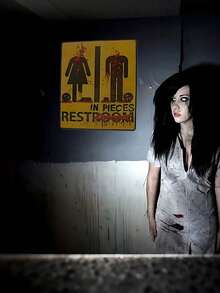 1Pc Halloween Sticker For Bathroom Toilet Stickers Halloween Fright Night Horror Mural Adhesive Party Decoration Wall , Halloween Decorations