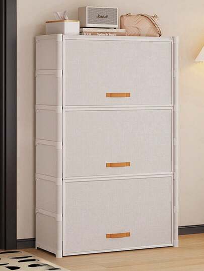 1pc Spring Dust Cover Shoe Rack, Storage Shelf, Space Saving, Sturdy & Fashionable, Easy Assemble & Disassemble, Portable, Suitable For Living Room, Bedroom, Entryway, Office, Home, Multi-Tier Storage, Holiday Gift, Christmas Gift, Children's Gift