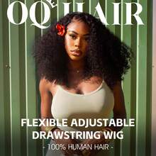 Kinky Curly Half Wig Human Hair 200 Density 3 In 1 Seamless Flip Over Half Wigs Human Hair Glueless Wear And Go Beginner Friendly Kinky Curly Wig Human Hair Drawstring Headband Wig For Women 20 Inch - Natural Black - 查看 2