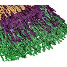 Halloween  Halloween Essentials  Party Limited Edition  Women's Belly Dance Scarf Skirt Sparkly Tassel Disco Outfits Sequin Wrap Rave Costumes Fringe Skirt - 狂歡節 - 查看 11