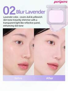 Peripera K-Beauty FILTER FIT 柔霧粉餅，壓粉式臉部定妝粉，輕盈遮瑕，質地平滑，控油亮膚，韓系妝容 - #02 Blur Lavendar - 查看 2