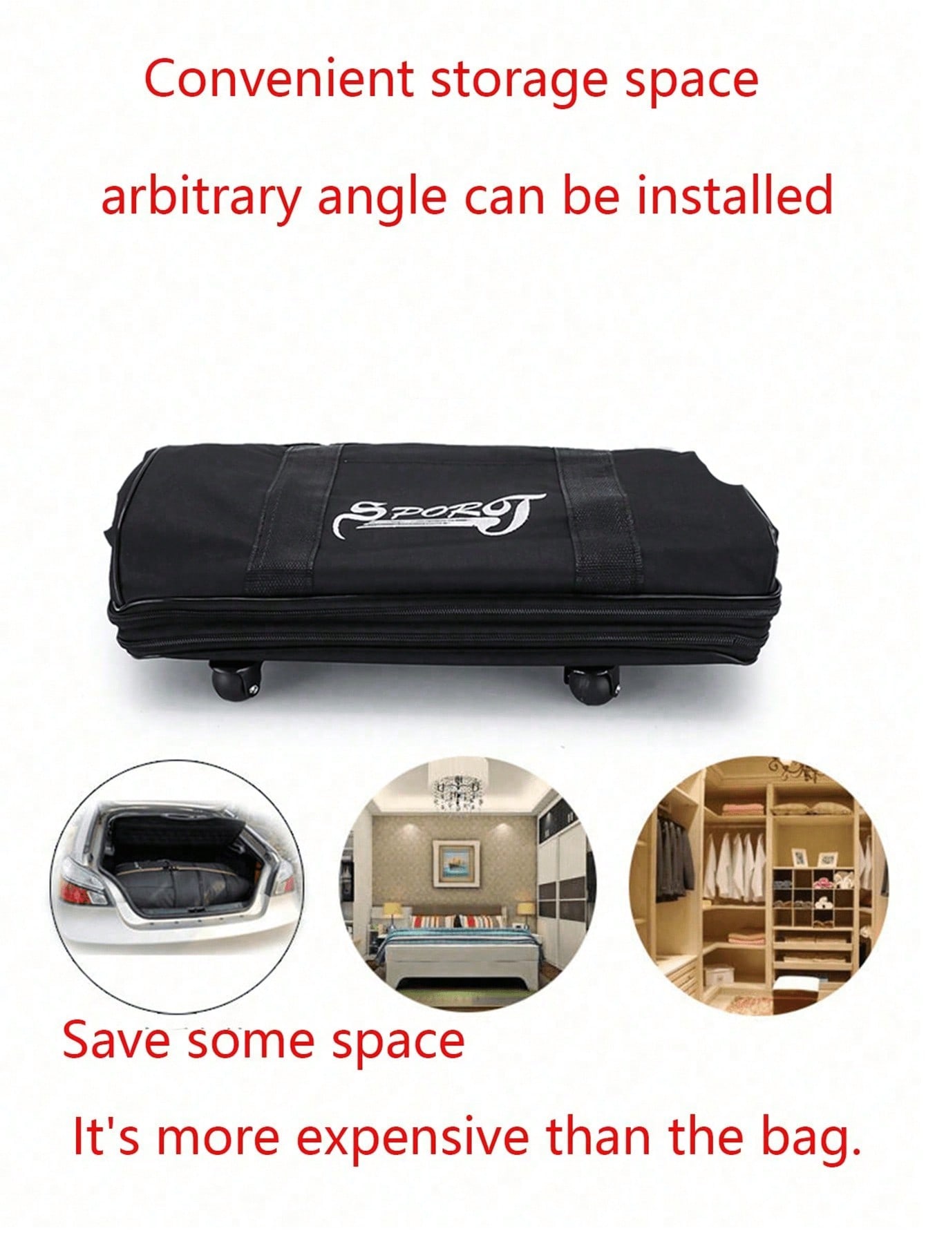 1 حقيبة سفر كبيرة السعة قابلة للطي ومقاومة للماء،...