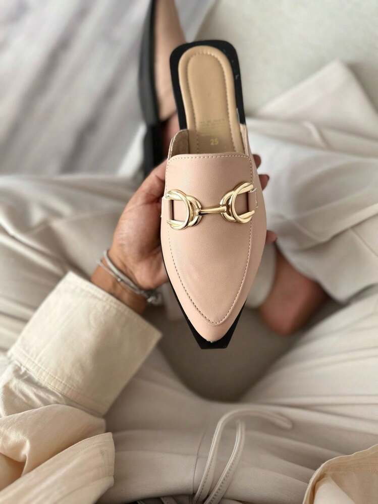 Women Flats - 米色 - 查看 1