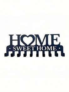 一套黑色钥匙架壁挂式收纳架，配有膨胀螺丝。可悬挂在门上。这款壁挂式钥匙挂钩收纳架适合作为客厅的家居装饰挂钩，也可作为客厅装饰品。 - 彩色 - 查看 17