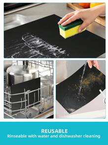 High-Temperature Resistant PTFE BBQ Baking Mats, 5pcs - 33*40cm Reusable & Easy To Clean Non-Stick Cooking Accessories - Material For Microwave/Oven/Grill, Outdoor Cooking Tools & Accessories, Grill Mat For Patio, Lawn & Garden