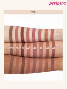 Peripera K-Beauty 墨絨唇膏，高顯色度，持久，輕盈，無麩質，無防腐劑，絲絨啞光唇膏，液態唇膏，滑順，持久顯色 - #43 Caffeine Nude - 查看 7