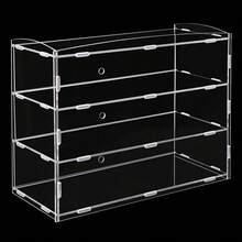 HOHOBLA Acrylic Display Case Countertop Bakery Display Case Cookie Candy Display Shelves Cabinet Showcase For Cupcake Donut Bakery ,Figure Display Case For Collectibles (3 Tiers) [Wonderful Gift For Family&Friends] - Clear - View 4