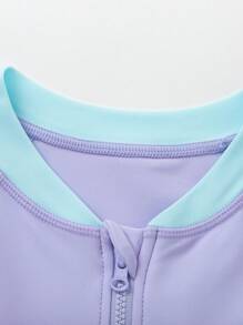 Balabala 青少女夏季高彈性舒適防曬連身泳裝，含泳帽2件套裝