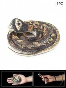 Realistic Soft Rubber Snake Toy, Vivid Patterned Python Texture, Scary Animal Snake Prop, Tongue Out Cobra, Novelty Party Gag Snake Model, Small Gift,Snake,Novelty Gifts,Toys,Snake Stuff,Novelty Gifts Funny,Rubber