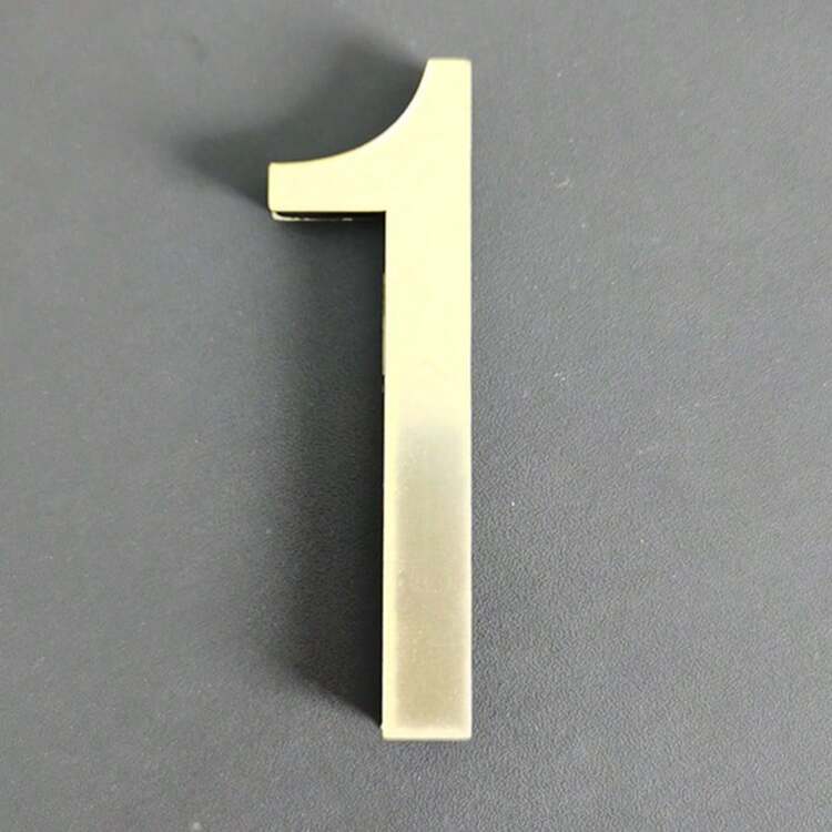 OUTANA 1片亚克力自粘可移除2D 0-9数字镜面墙贴，防潮易清洁，无需电源，适用于客厅、卧室、厨房、办公室、户外邮箱信件、住宅、公寓、酒店房间地址标识、圣诞装饰、外墙门牌号装饰镜面，金色/银色/黑色可选。 - 彩色 - 查看 31