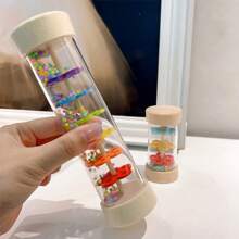 Wooden Rain Stick Montessori Toys For Babies 6-12 Months,Baby Rattle Shaker Sensory Developmental Toy,Raindrops Musical Instrument Baby Musical Toys For 1 Year Old Toddler Kids