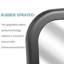 Most Stable Large Deluxe Baby Car Mirror - Premium Matte Finish, Ultra HD Shatterproof PMMA Backseat Mirror, Secure & For Infants (Black)