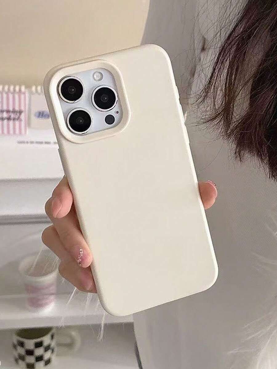 1 件简约纯色高品质液体硅胶手机壳,适用于 17/17 Air/17 Pro/17 Pro Max、16、16 Pro、16 Plus、16 Pro Max、15、14、13、12、11 Pro Max,柔软、防震、防摔、亲肤手机壳 - 米色 - 查看 1