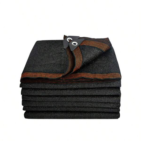 Black Shade Cloth With Grommets - UV Resistant, Breathable Mesh Fabric, Suitable For Outdoor Patio, Gazebo, Greenhouse, Backyard, Balcony - Durable And Easy To Install, Patio Shade Cloth, Gazebo Cover, Mesh Design, Easy To Install Grommets
