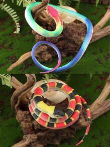 Prank Soft Rubber Snake, Funny For Party & Everyday Use, Realistic Textured Soft Plastic Snake, Waterproof & Stretchy TPR Material, Fool's Day Party & Birthday Gift